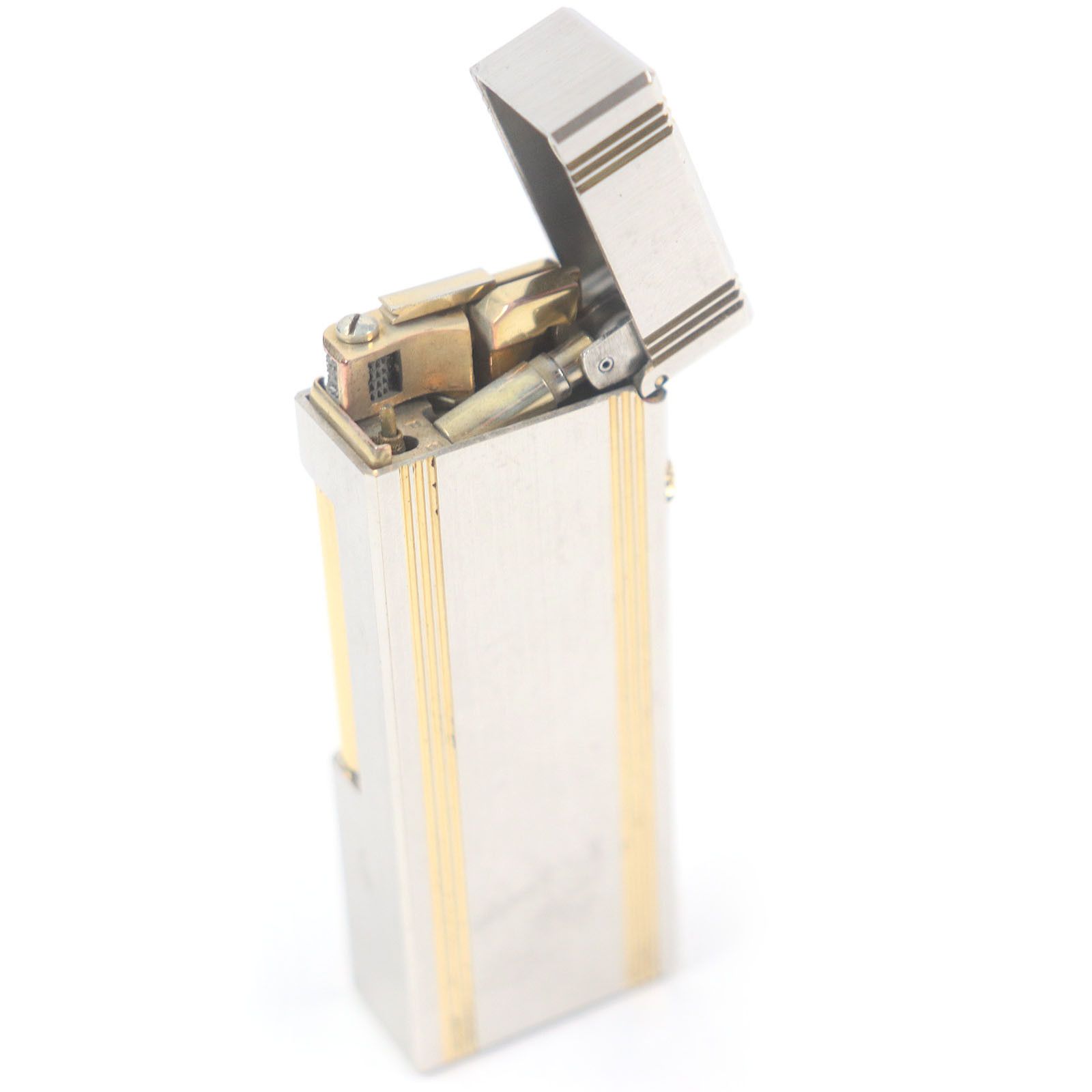 Other Dunhill Dunhill Striped Logo Square Lighter Metal Lighter DUTY FREE for USA Size ONE SIZE - 4 Thumbnail