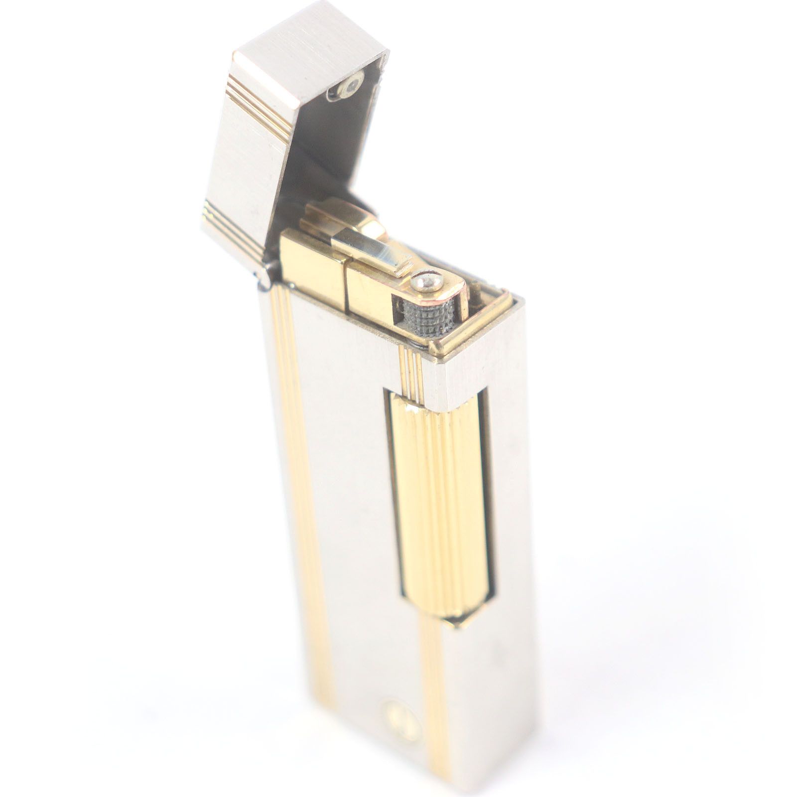 Other Dunhill Dunhill Striped Logo Square Lighter Metal Lighter DUTY FREE for USA Size ONE SIZE - 3 Thumbnail