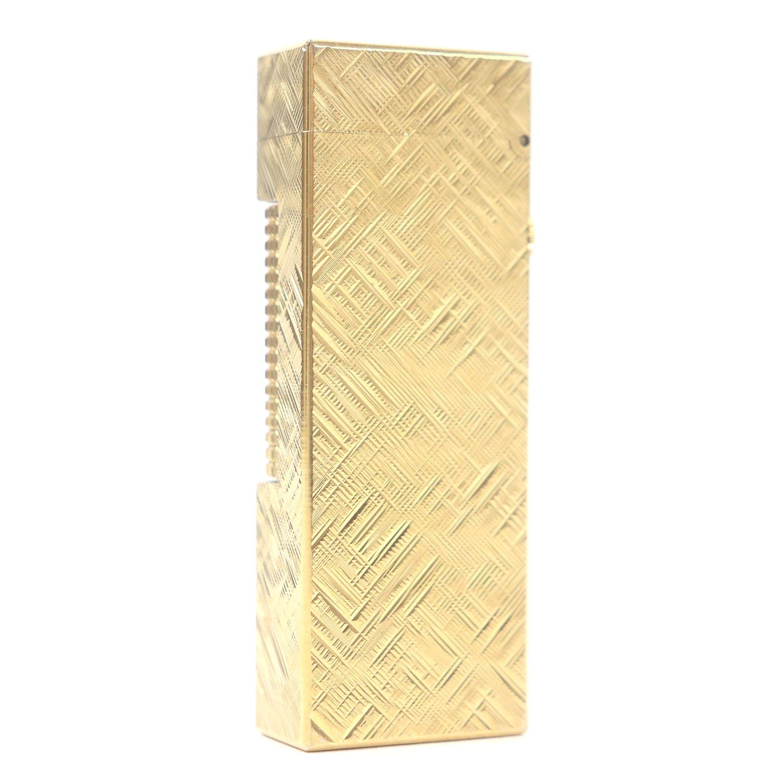 Other Dunhill Dunhill Crosscut Pattern Lighter Metal Lighter DUTY FREE for USA Size ONE SIZE - 2 Thumbnail