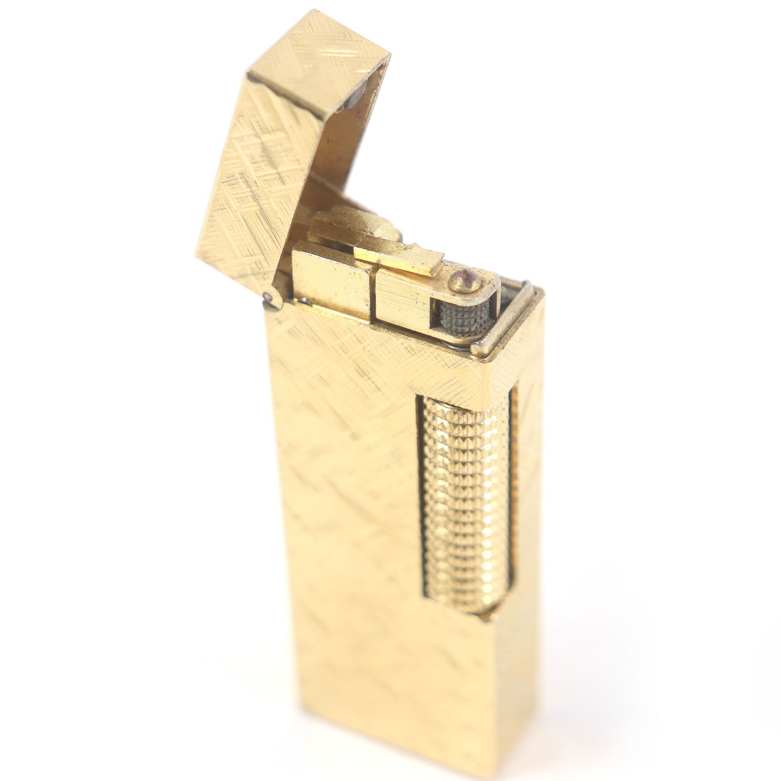 Other Dunhill Dunhill Crosscut Pattern Lighter Metal Lighter DUTY FREE for USA Size ONE SIZE - 3 Thumbnail