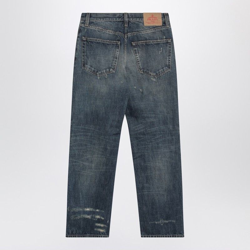 Prada Prada Jeans In Washed Blue Denim Size 26" / US 2 / IT 38 - 2 Thumbnail