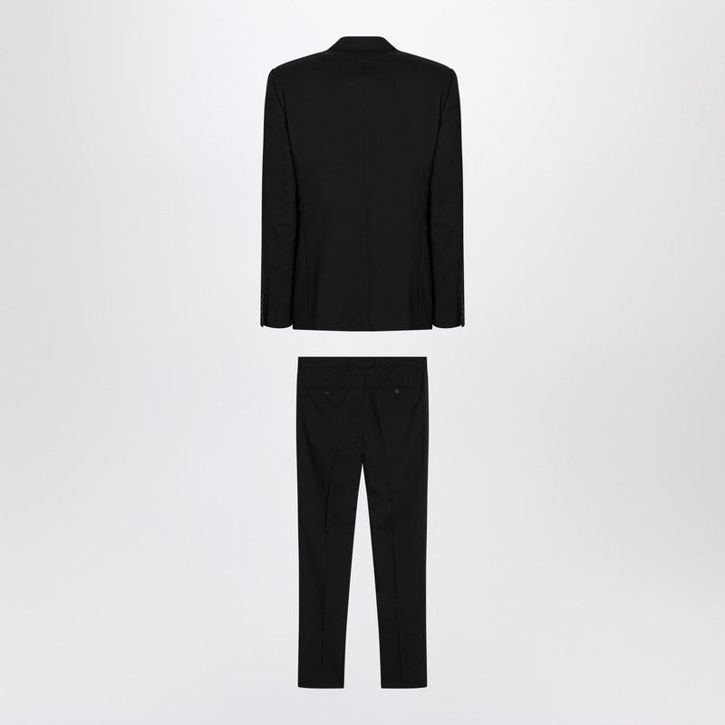 Dolce & Gabbana Dolce&Gabbana Black Single-Breasted Virgin Wool Suit Size US XL / EU 56 / 4 - 2 Thumbnail