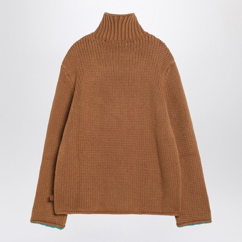 Loewe Loewe Brown Wool Turtleneck Sweater Size US M / EU 48-50 / 2 - 2 Thumbnail