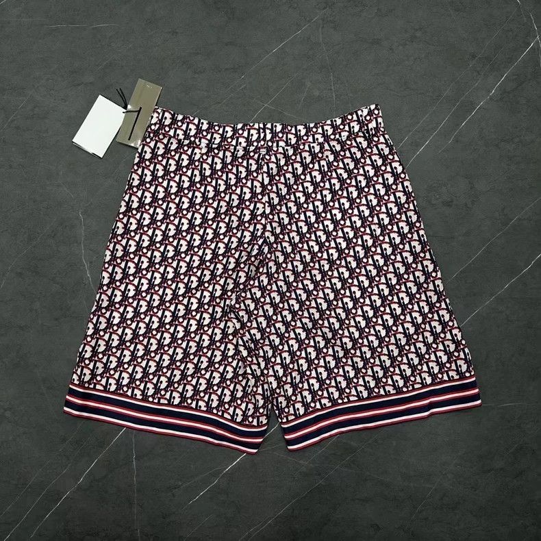Dior Dior Logo Print Silk Shorts-yf Size US 36 / EU 52 - 2 Thumbnail