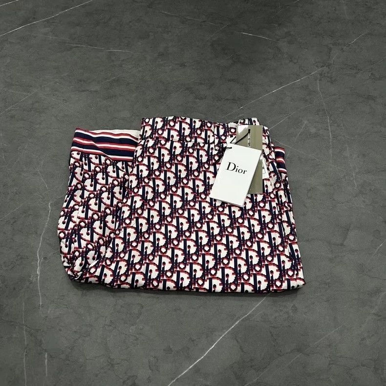 Dior Dior Logo Print Silk Shorts-yf Size US 36 / EU 52 - 6 Thumbnail