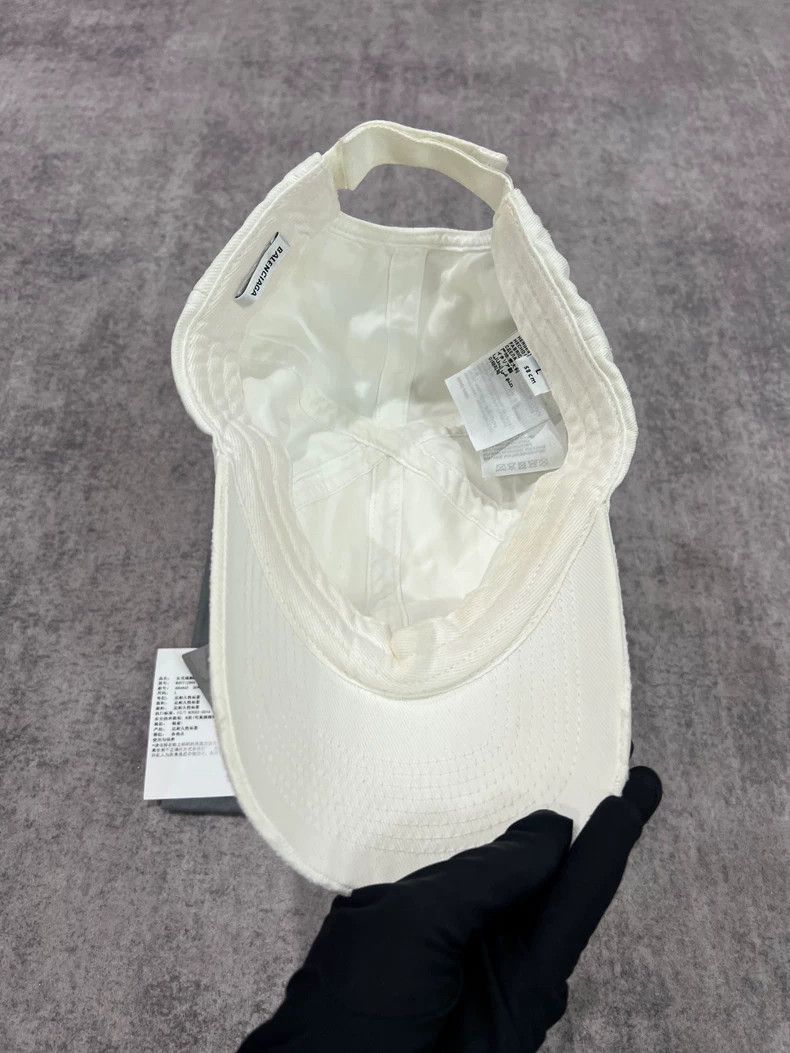 Balenciaga Balenciaga White Logo Baseball Cap-yf Size ONE SIZE - 4 Thumbnail