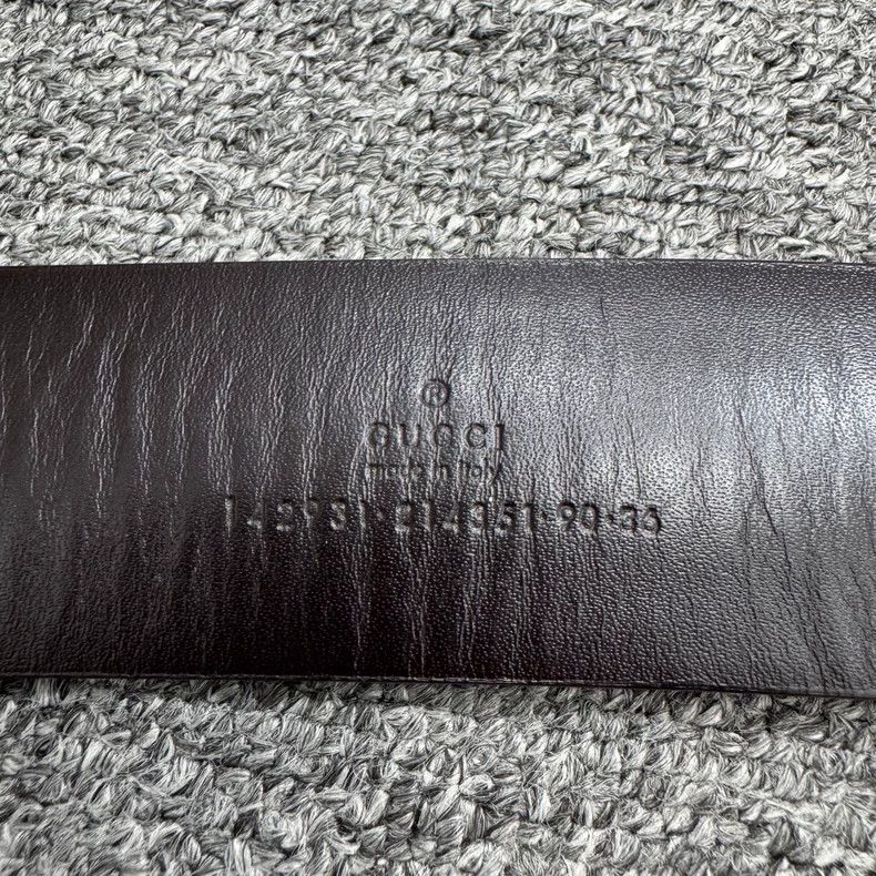Gucci Gucci Fabric Leather Belt 90cm-yf Size ONE SIZE - 4 Thumbnail