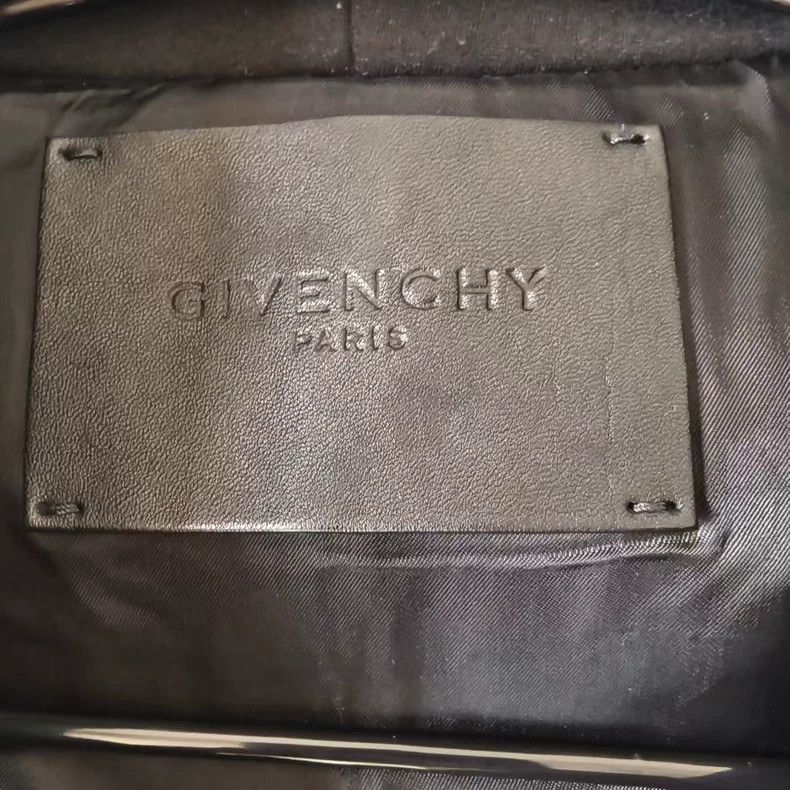 Givenchy Givenchy Black Zip-Up Jacket with Leather Sleeves-yf Size US XXL / EU 58 / 5 - 3 Thumbnail