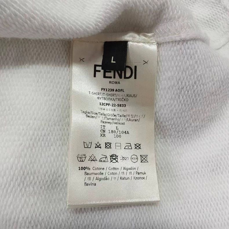 Fendi FENDI Men's All-Over Print Short Sleeve T-Shirt-yf Size US M / EU 48-50 / 2 - 5 Thumbnail
