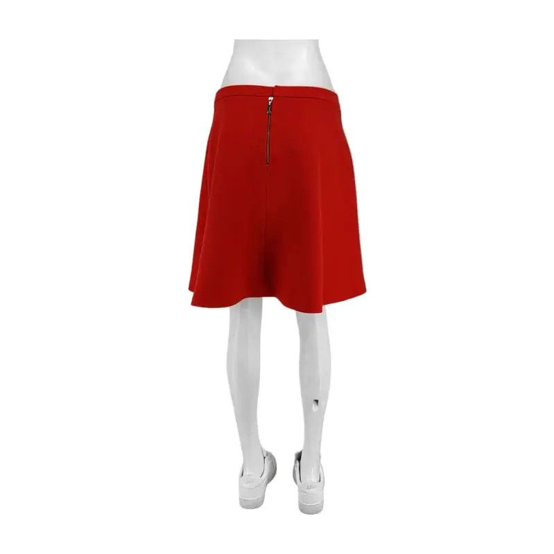 Louis Vuitton Louis Vuitton Red Wool Summer Skirt 0089 Size 28" / US 6 / IT 42 - 2 Thumbnail