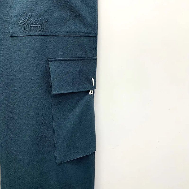 Louis Vuitton Louis Vuitton Men's Peacock Blue Cargo Pants 0089 Size US 32 / EU 48 - 4 Thumbnail