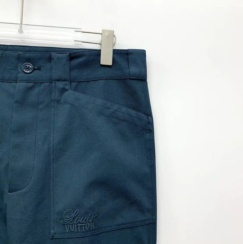 Louis Vuitton Louis Vuitton Men's Peacock Blue Cargo Pants 0089 Size US 32 / EU 48 - 3 Thumbnail
