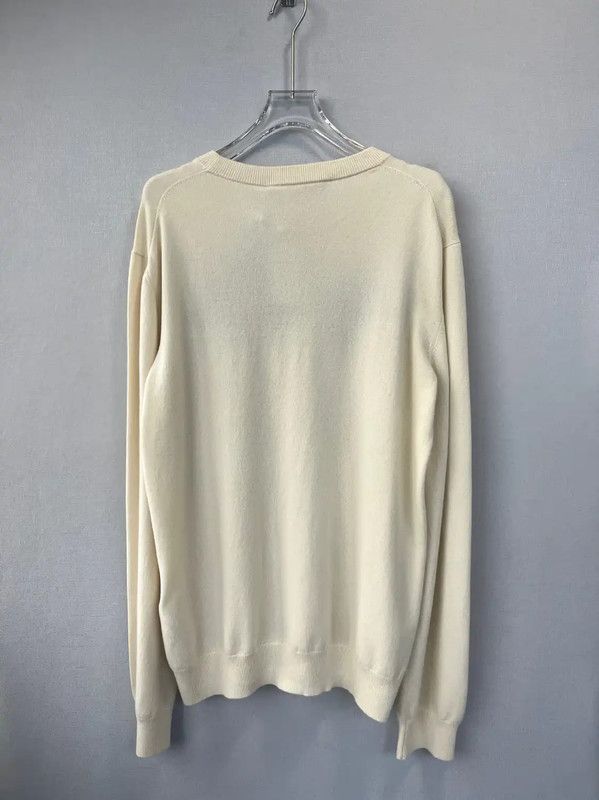 Louis Vuitton Louis Vuitton Men's Cream Cashmere Sweater 0089 Size US XXL / EU 58 / 5 - 2 Thumbnail