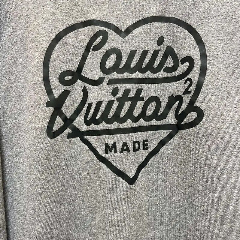 Louis Vuitton Louis Vuitton Gray Logo Cotton Sweatshirt 0089 Size US XXL / EU 58 / 5 - 3 Thumbnail