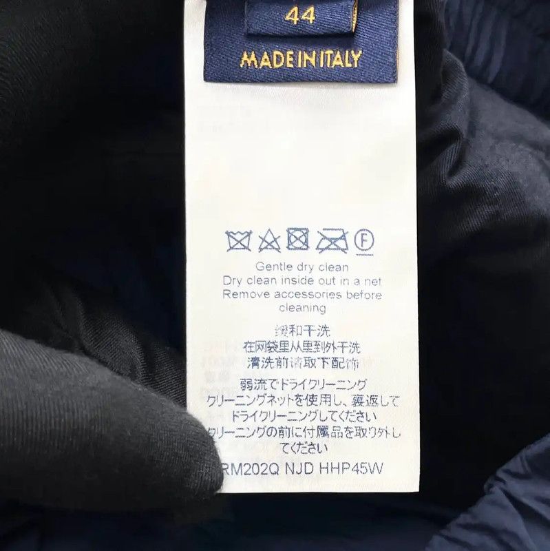 Louis Vuitton Louis Vuitton Navy Nylon Logo Casual Pants 0089 Size US 32 / EU 48 - 4 Thumbnail