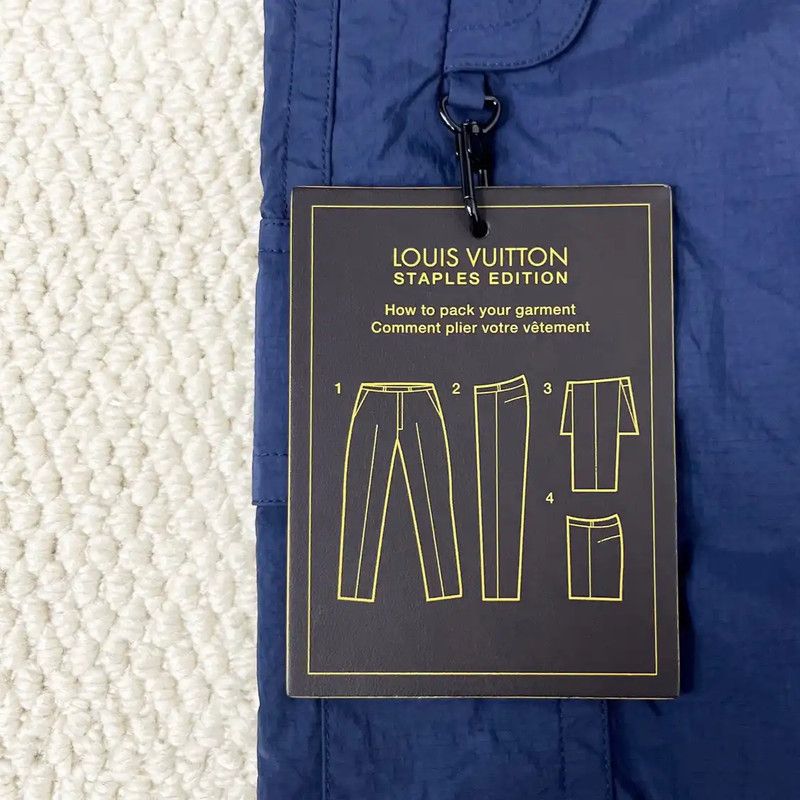 Louis Vuitton Louis Vuitton Navy Nylon Logo Casual Pants 0089 Size US 32 / EU 48 - 5 Thumbnail