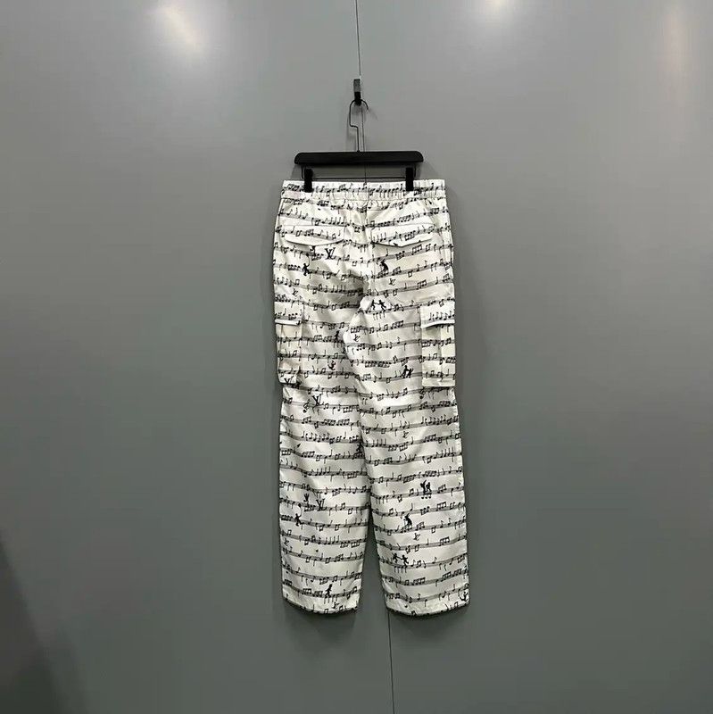 Louis Vuitton Louis Vuitton White Cotton Casual Pants for Men 0089 Size US 30 / EU 46 - 2 Thumbnail