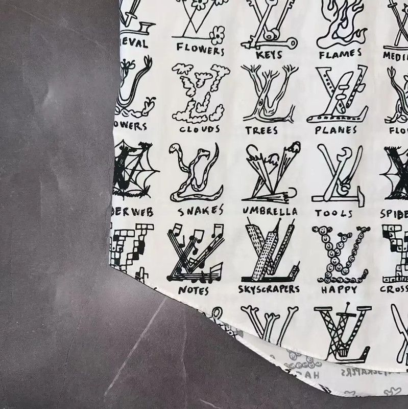 Louis Vuitton Louis Vuitton Summer White Cotton Short Sleeve Shirt 0089 Size US XXL / EU 58 / 5 - 8 Thumbnail