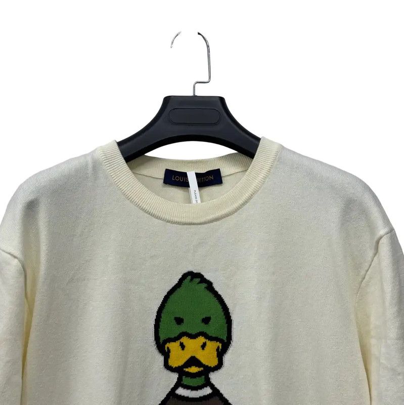 Louis Vuitton Louis Vuitton White Men's T-Shirt with Graphic 0089 Size US M / EU 48-50 / 2 - 3 Thumbnail