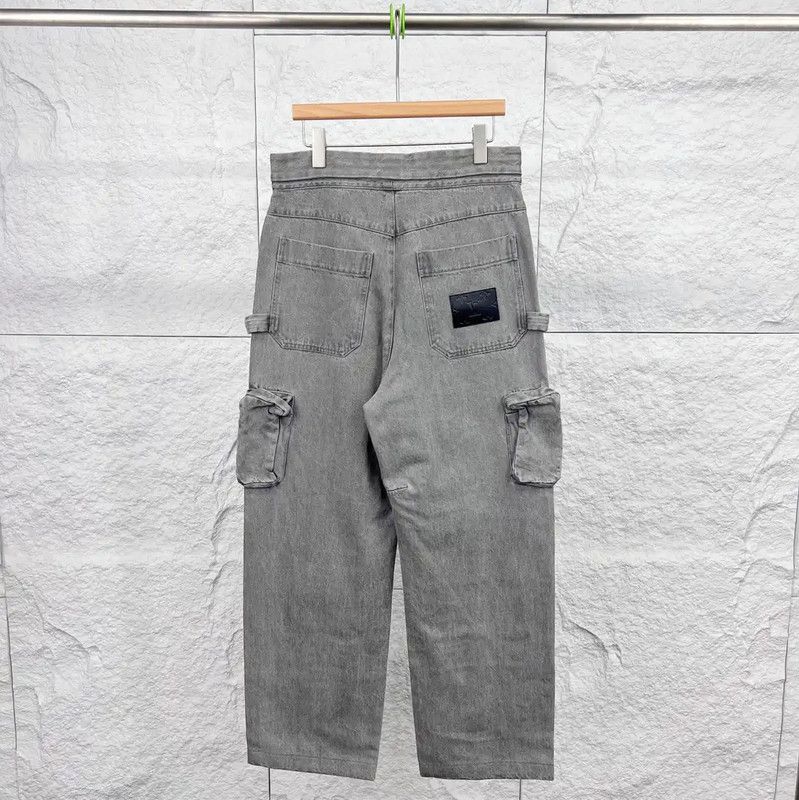 Louis Vuitton Louis Vuitton Gray Cotton Casual Pants 0089 Size US 30 / EU 46 - 2 Thumbnail