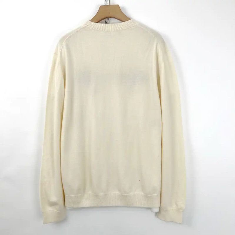 Louis Vuitton Louis Vuitton Men's Cream Long Sleeve Knitwear 0089 Size US XXL / EU 58 / 5 - 2 Thumbnail