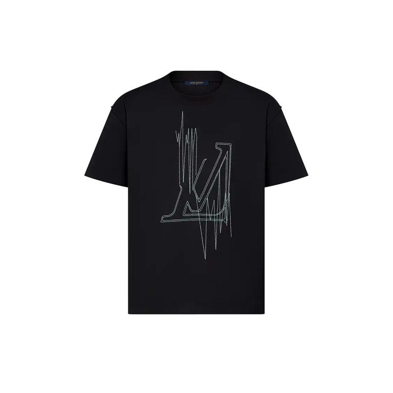 Louis Vuitton Louis Vuitton Black Cotton Men's T-Shirt 0089 Size US M / EU 48-50 / 2 - 8 Thumbnail