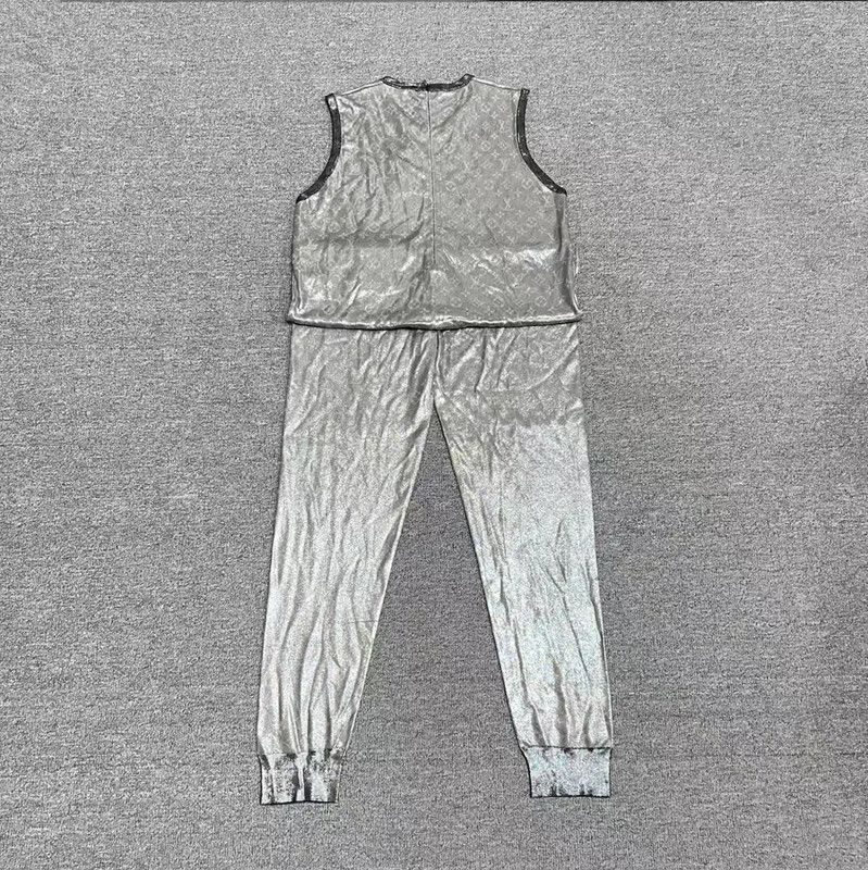 Louis Vuitton Louis Vuitton Silver Monogram Jumpsuit 0089 Size US 30 / EU 46 - 2 Thumbnail