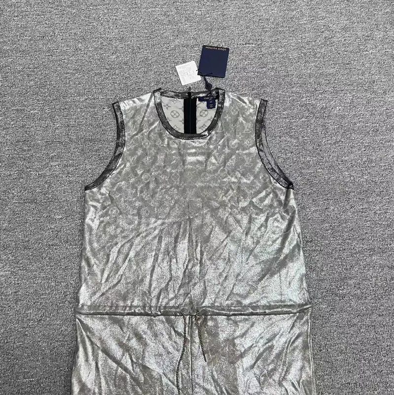 Louis Vuitton Louis Vuitton Silver Monogram Jumpsuit 0089 Size US 30 / EU 46 - 3 Thumbnail