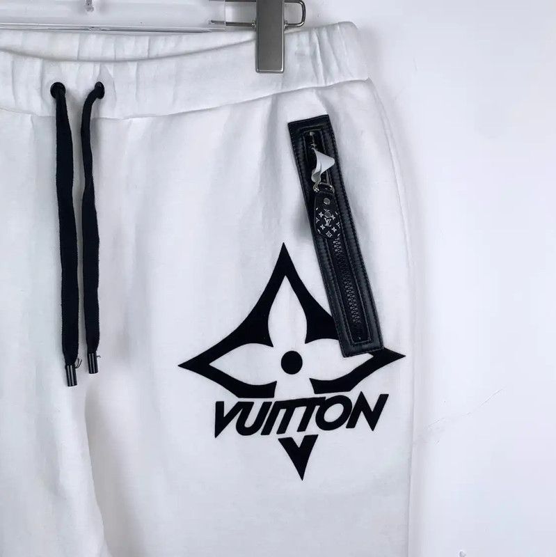 Louis Vuitton Louis Vuitton White Logo Sweatpants 0089 Size US 32 / EU 48 - 3 Thumbnail