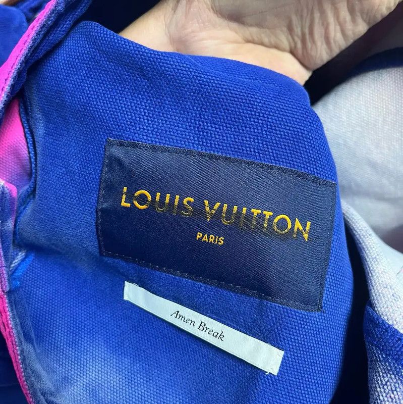 Louis Vuitton Louis Vuitton Men's Pink Gradient Denim Jacket 0089 Size US M / EU 48-50 / 2 - 4 Thumbnail