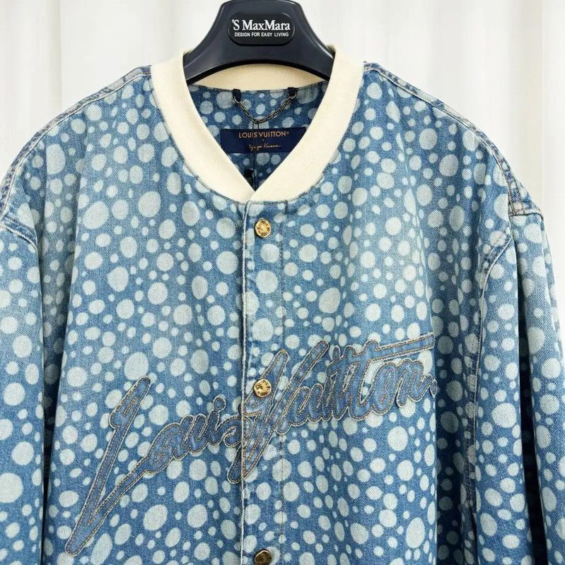 Louis Vuitton Louis Vuitton Men's Summer Blue Polka Dot Shirt 0089 Size US XXL / EU 58 / 5 - 3 Thumbnail