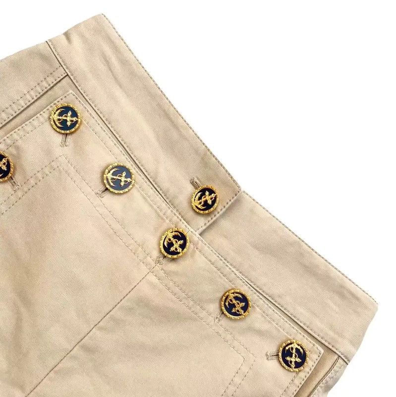 Louis Vuitton Louis Vuitton Beige Cotton Women's Shorts 0089 Size 28" / US 6 / IT 42 - 3 Thumbnail