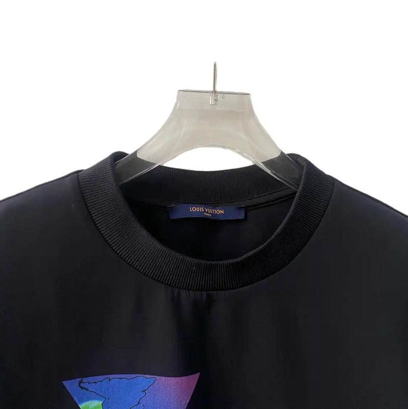 Louis Vuitton Louis Vuitton Black Nylon T-Shirt for Women 0089 Size L / US 10 / IT 46 - 3 Thumbnail