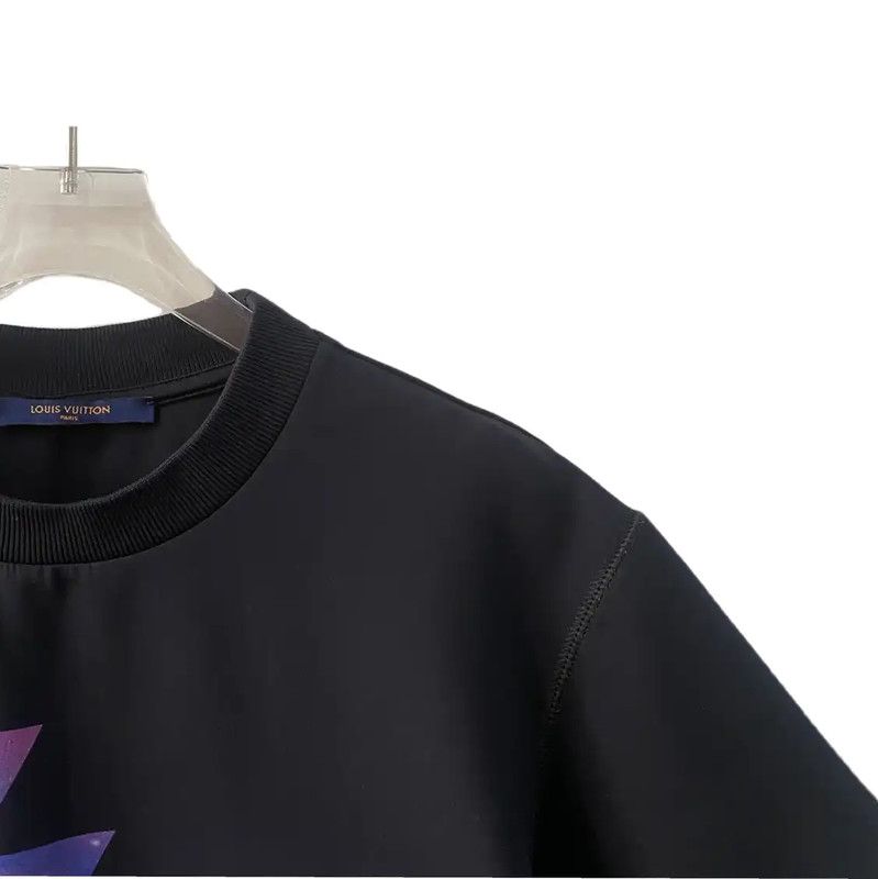 Louis Vuitton Louis Vuitton Black Nylon T-Shirt for Women 0089 Size L / US 10 / IT 46 - 4 Thumbnail