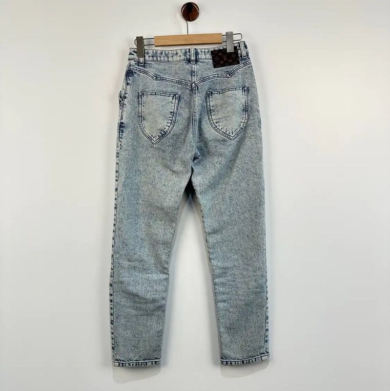 Louis Vuitton Louis Vuitton Blue Cotton Women's Jeans 0089 Size 30" / US 8 / IT 44 - 2 Thumbnail