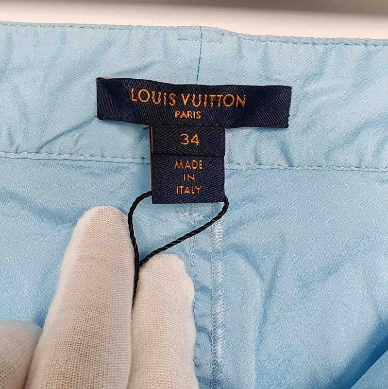 Louis Vuitton Louis Vuitton Blue Polyester Casual Pants 0089 Size 30" / US 8 / IT 44 - 4 Thumbnail