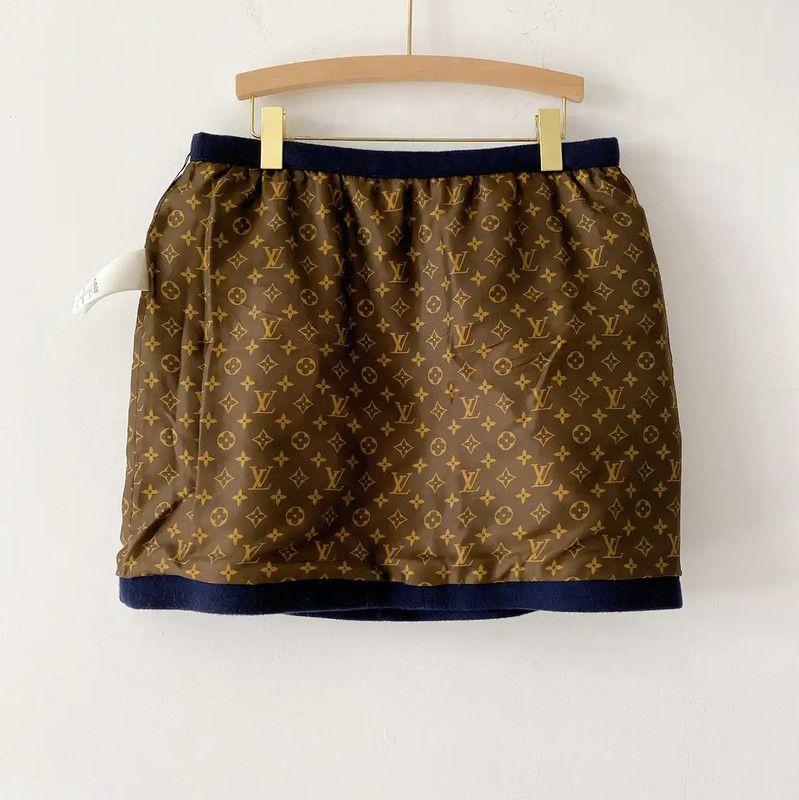 Louis Vuitton Louis Vuitton Deep Blue Cashmere Skirt 0089 Size 32" / US 10 / IT 46 - 3 Thumbnail