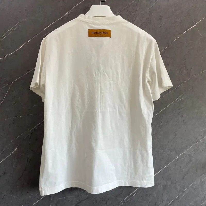 Louis Vuitton Louis Vuitton White Women's T-Shirt Size S 0089 Size S / US 4 / IT 40 - 2 Thumbnail