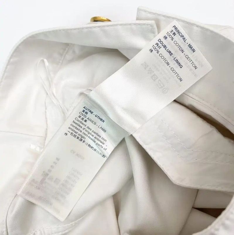 Louis Vuitton Louis Vuitton White Cotton Skirt for Women 0089 Size 28" / US 6 / IT 42 - 6 Thumbnail