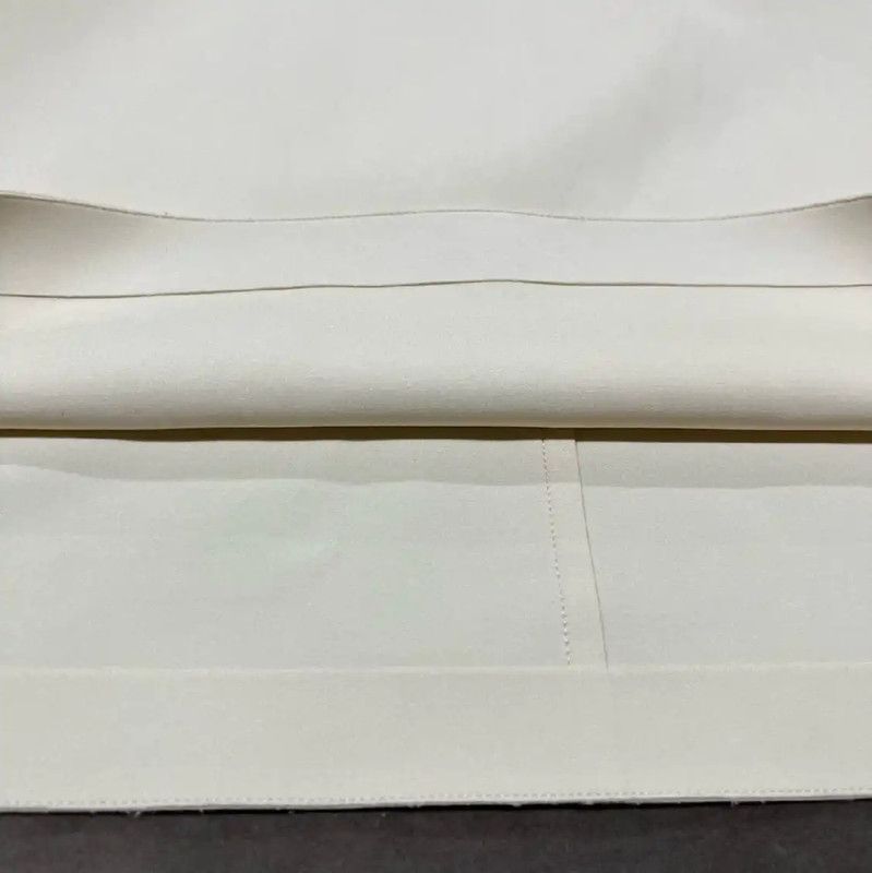 Louis Vuitton Louis Vuitton Cream Nylon Skirt for Women 0089 Size 23" - 4 Thumbnail