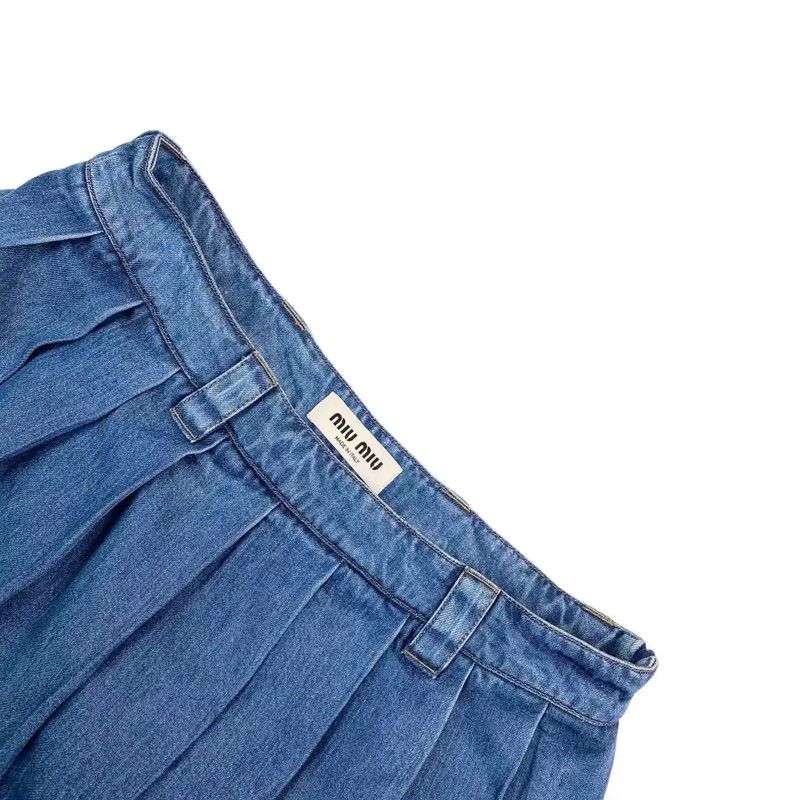 Louis Vuitton Louis Vuitton Blue Lenzing Women's Skirt 0089 Size 28" / US 6 / IT 42 - 3 Thumbnail
