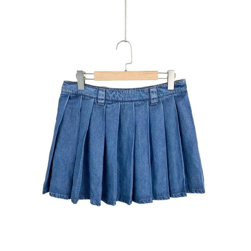 Louis Vuitton Louis Vuitton Blue Lenzing Women's Skirt 0089 Size 28" / US 6 / IT 42 - 2 Thumbnail