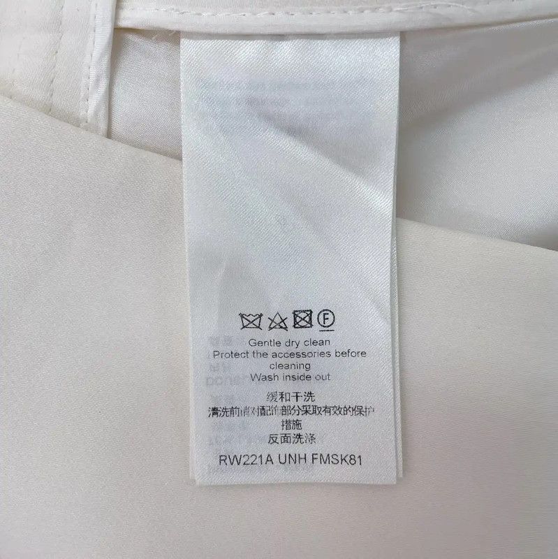 Louis Vuitton Louis Vuitton Women's White Wool A-Line Mini Skirt 0089 Size 27" / US 4 / IT 40 - 9 Thumbnail