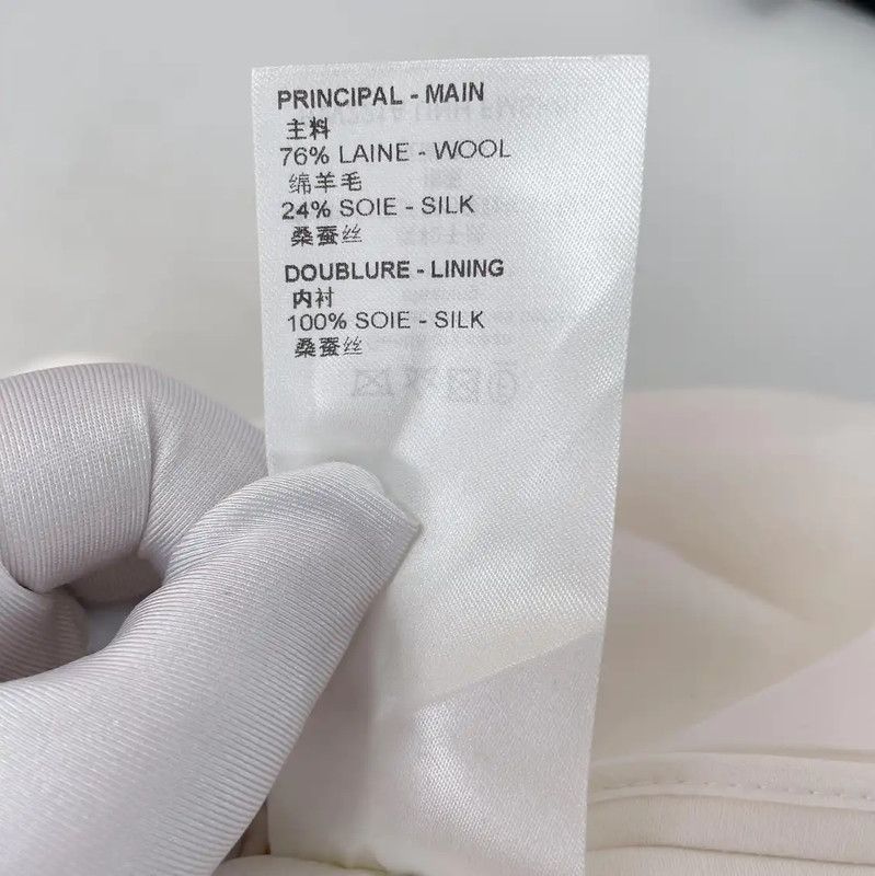 Louis Vuitton Louis Vuitton Women's White Wool A-Line Mini Skirt 0089 Size 27" / US 4 / IT 40 - 10 Thumbnail