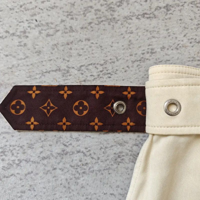 Louis Vuitton Louis Vuitton Beige Cotton Blend Casual Pants 0089 Size 28" / US 6 / IT 42 - 3 Thumbnail