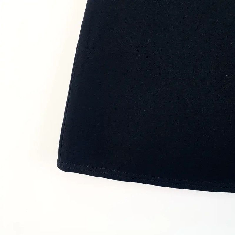 Louis Vuitton Louis Vuitton Black Wool Skirt for Women 0089 Size 23" - 4 Thumbnail