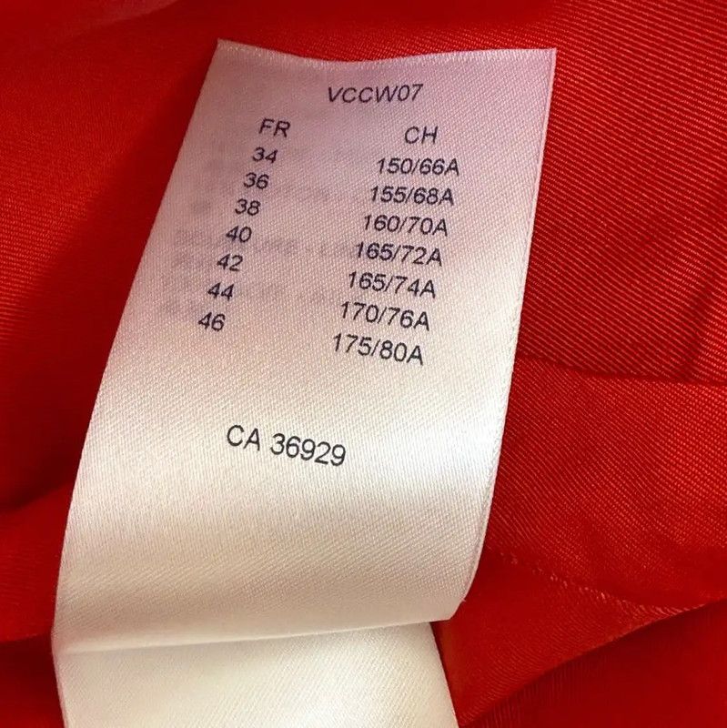 Louis Vuitton Louis Vuitton Red Wool A-Line Skirt 0089 Size 23" - 10 Thumbnail
