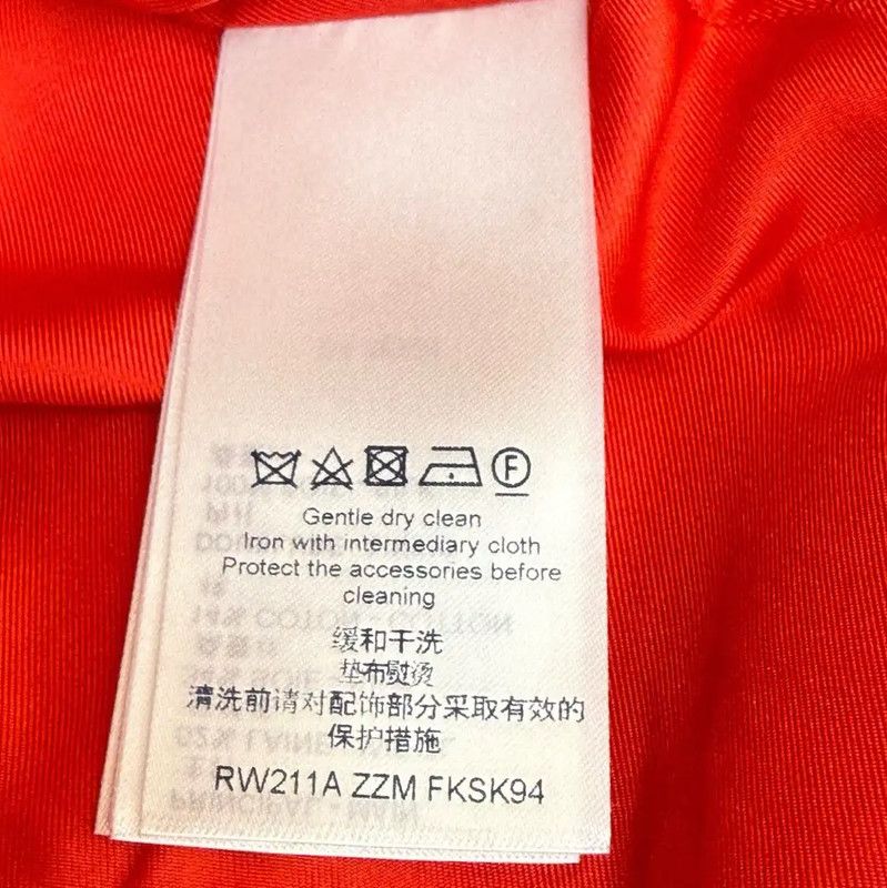 Louis Vuitton Louis Vuitton Red Wool A-Line Skirt 0089 Size 23" - 5 Thumbnail