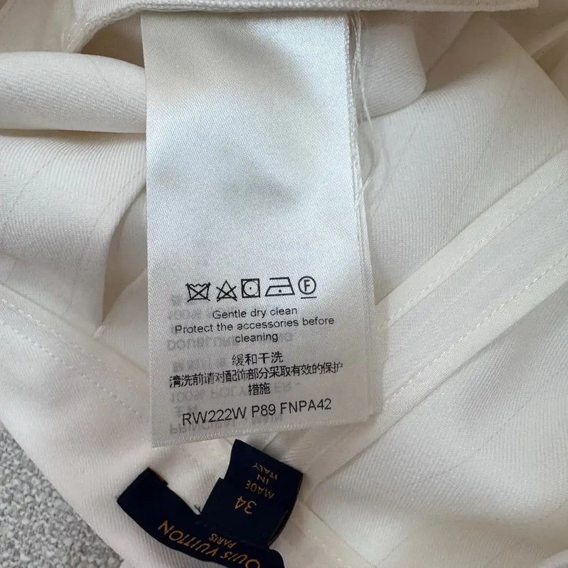 Louis Vuitton Louis Vuitton White Women's Shorts Size S 0089 Size 24" / US 00 / IT 34 - 4 Thumbnail