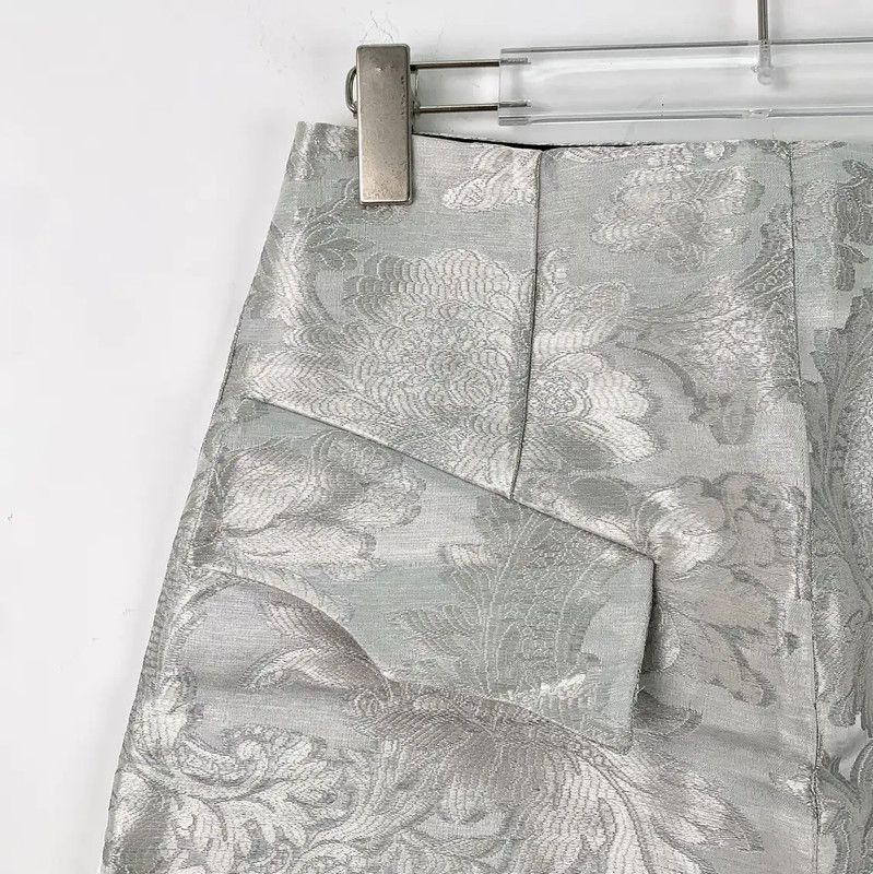 Louis Vuitton Louis Vuitton Silver Women's Mini Skirt 0089 Size 22" - 3 Thumbnail